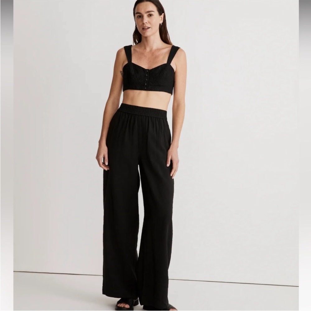 Made all the Carley Wide Leg softdrape Women's Black Wide-Leg Pants